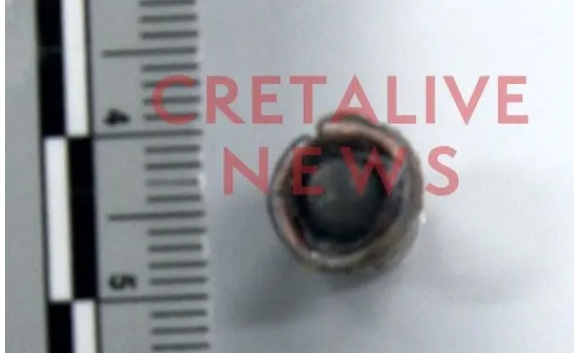 Αυτή είναι μια από τις βολίδες που έπληξε τον Φανούρη Καργάκη