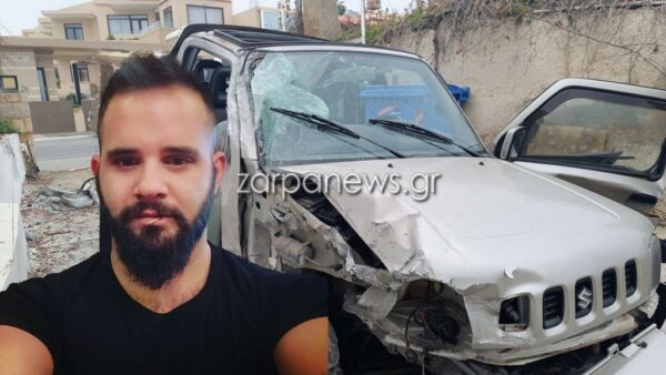 Θρήνος στα Χανιά για τον 37χρονο Λάζαρο που σκοτώθηκε σε τροχαίο στην Αγία Μαρίνα