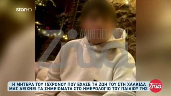 Συγκλονίζει η μητέρα του 15χρονου που έπεσε από την Υψηλή Γέφυρα Χαλκίδας: Θέλω να αναπαυτεί η ψυχή του. Θέλω να μάθω ποιοι και γιατί οδήγησαν εκεί το παιδί μου…. Όποιος το έχει κάνει θέλω να πληρώσει….