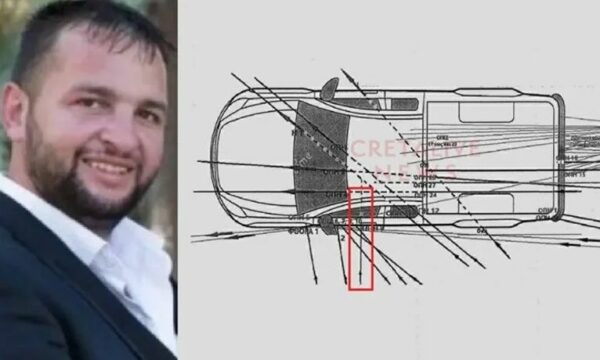 Βορίζια: Από τα αριστερά η φονική βολή – Το διάγραμμα των πυρών στο αυτοκίνητο του Φανούρη Καργάκη