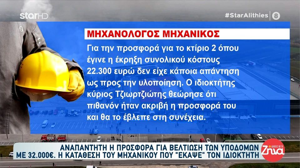 Μηχανολόγος μηχανικός για τον ιδιοκτήτη της «Βιολάντα»: Θεώρησε ότι πιθανώς ήταν ακριβή η προσφορά που του έδωσα…