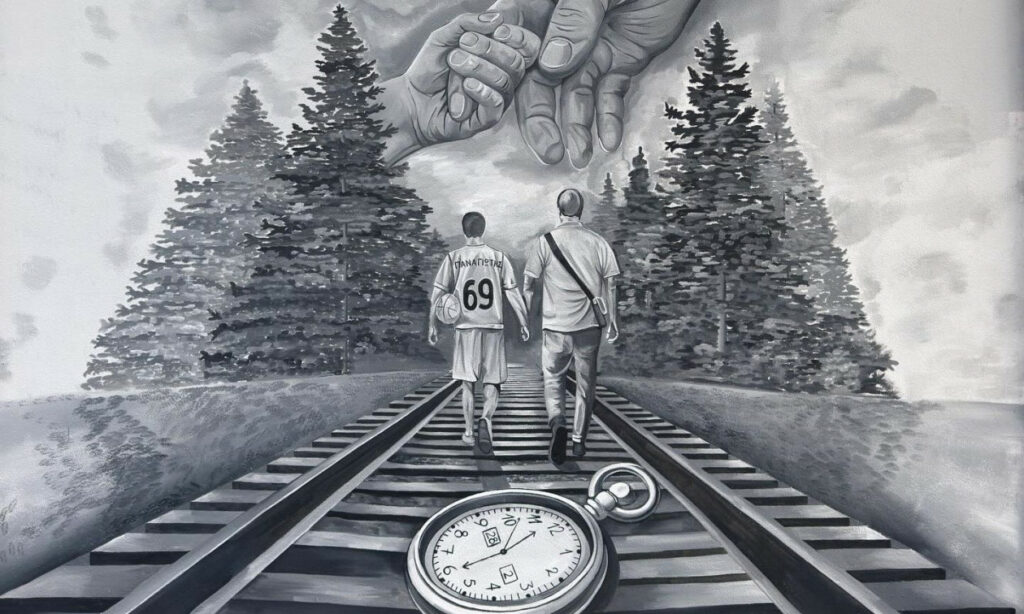 Θεσσαλονίκη: Συγκλονιστικό γκράφιτι αφιερωμένο στη μνήμη δύο θυμάτων των Τεμπών