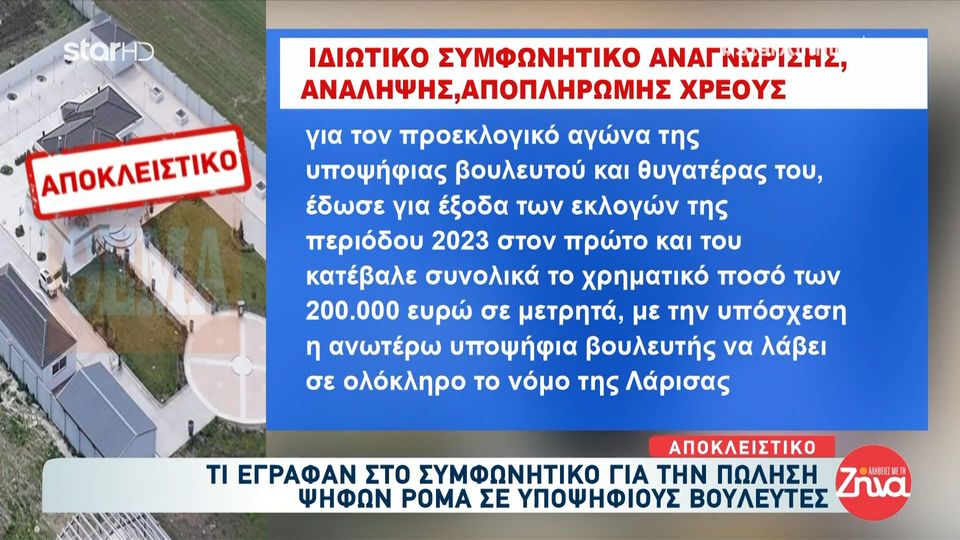 Ντοκουμέντο: Δείτε τι έγραφαν στο συμφωνητικό για την πώληση ψήφων Ρομά σε υποψήφιους Βουλευτές