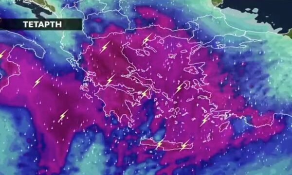 Καιρός: «Μεγάλη προσοχή την Τετάρτη» – Προειδοποίηση μετεωρολόγων για επικίνδυνη κακοκαιρία
