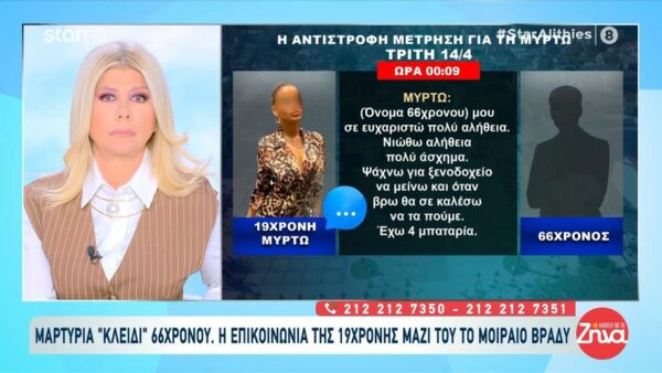 Κεφαλονιά: Τα αποκαλυπτικά μηνύματα της Μυρτούς με τον 66χρονο από την Πρέβεζα το μοιραίο βράδυ- «Εύχομαι να έχεις έναν γαλήνιο ύπνο»- Η 20λεπτη βιντεοκλήση