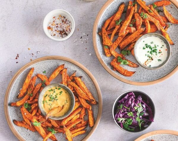 Ψητές γλυκοπατάτες στον φούρνο, σαν τηγανητές