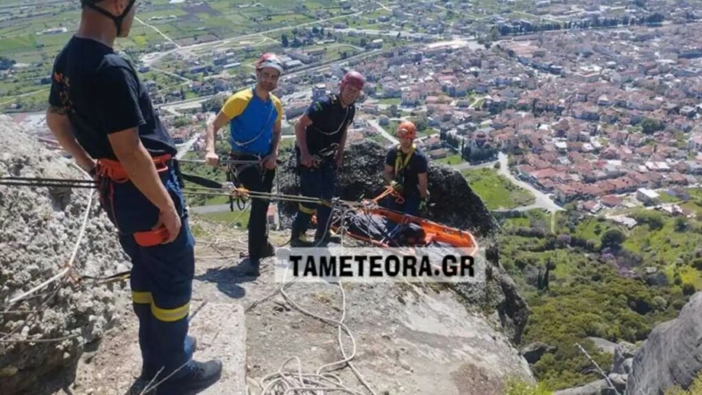 Μετέωρα: Ανατριχιαστικό βίντεο από την πτώση της 65χρονης στο κενό