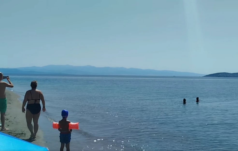 Σπάνια εμφάνιση φάλαινας δίπλα σε παραλία – Έκπληκτοι οι λουόμενοι στο Καρνάγιο – Δείτε το βίντεο