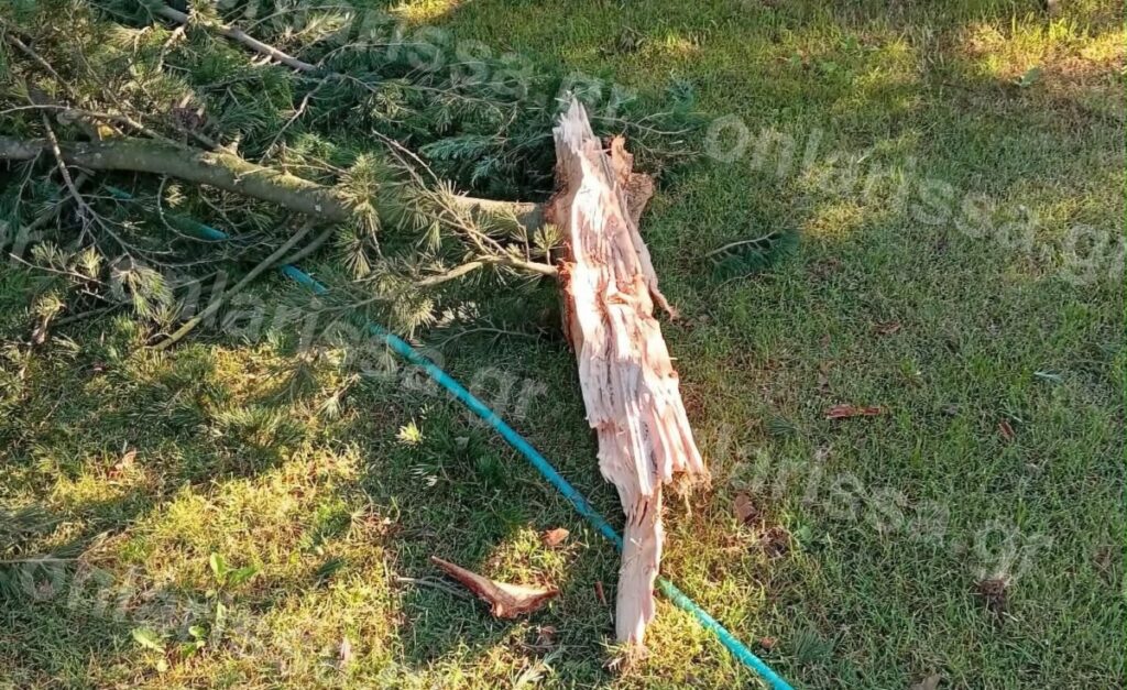 Κεραυνός έπεσε σε αυλή σπιτιού σε χωριό του νομού Λάρισας!