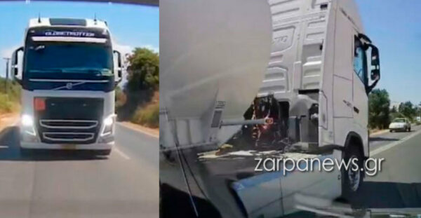 Κρήτη: Επικίνδυνος οδηγός βυτιοφόρου «έπαιζε τα φώτα» για να κάνει προσπέραση κοντά στο αεροδρόμιο Χανίων, δείτε βίντεο