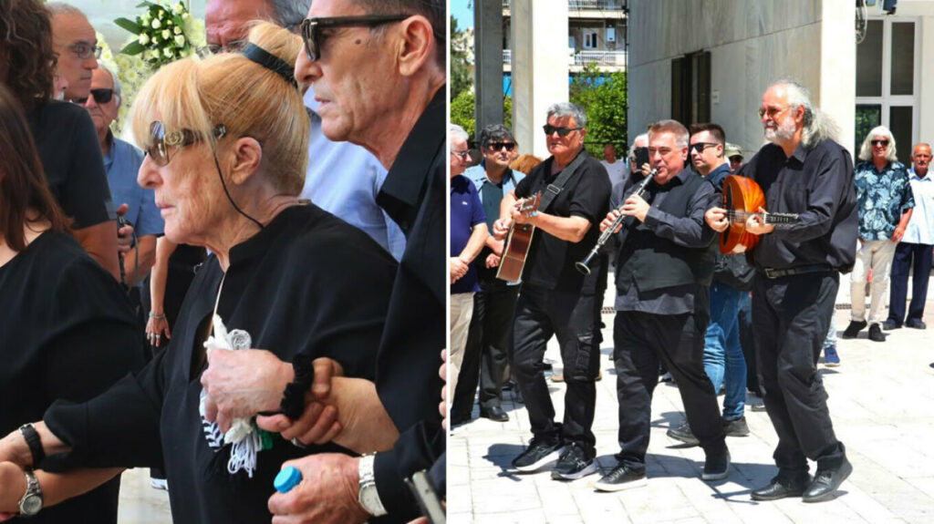 Με κλαρίνα και μοιρολόγια το τελευταίο αντίο στον Λάκη Χαλκιά στο A’ Νεκροταφείο, συντετριμμένη η οικογένειά του