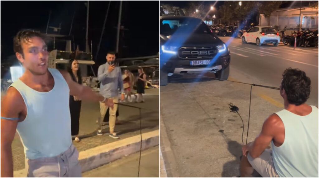 Ο Γιώργος Πολύχρος του Survivor τράβηξε αμάξι 2,5 τόνων με τα δόντια του, δείτε βίντεο